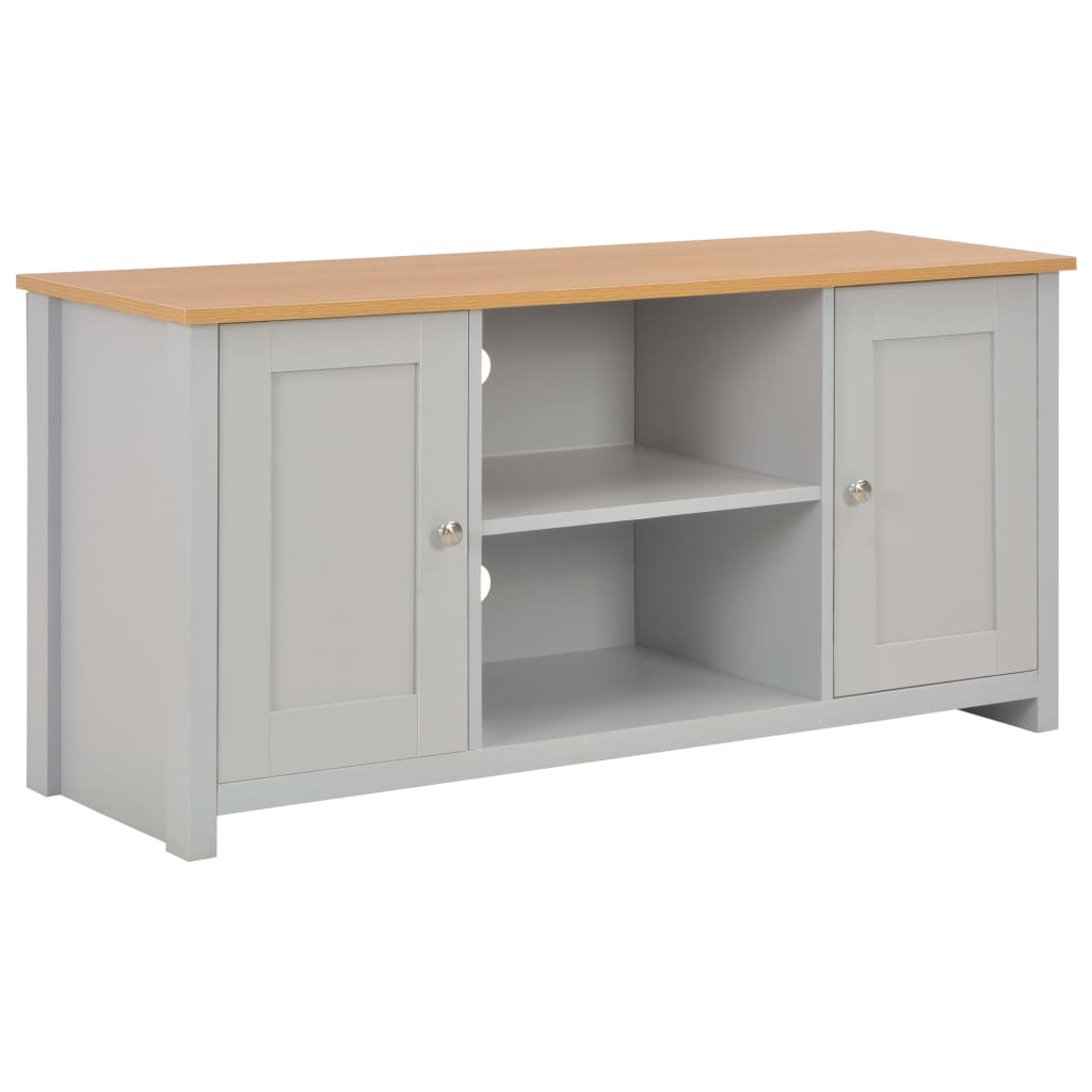 vidaXL Mueble de TV gris 120x39x58 cm