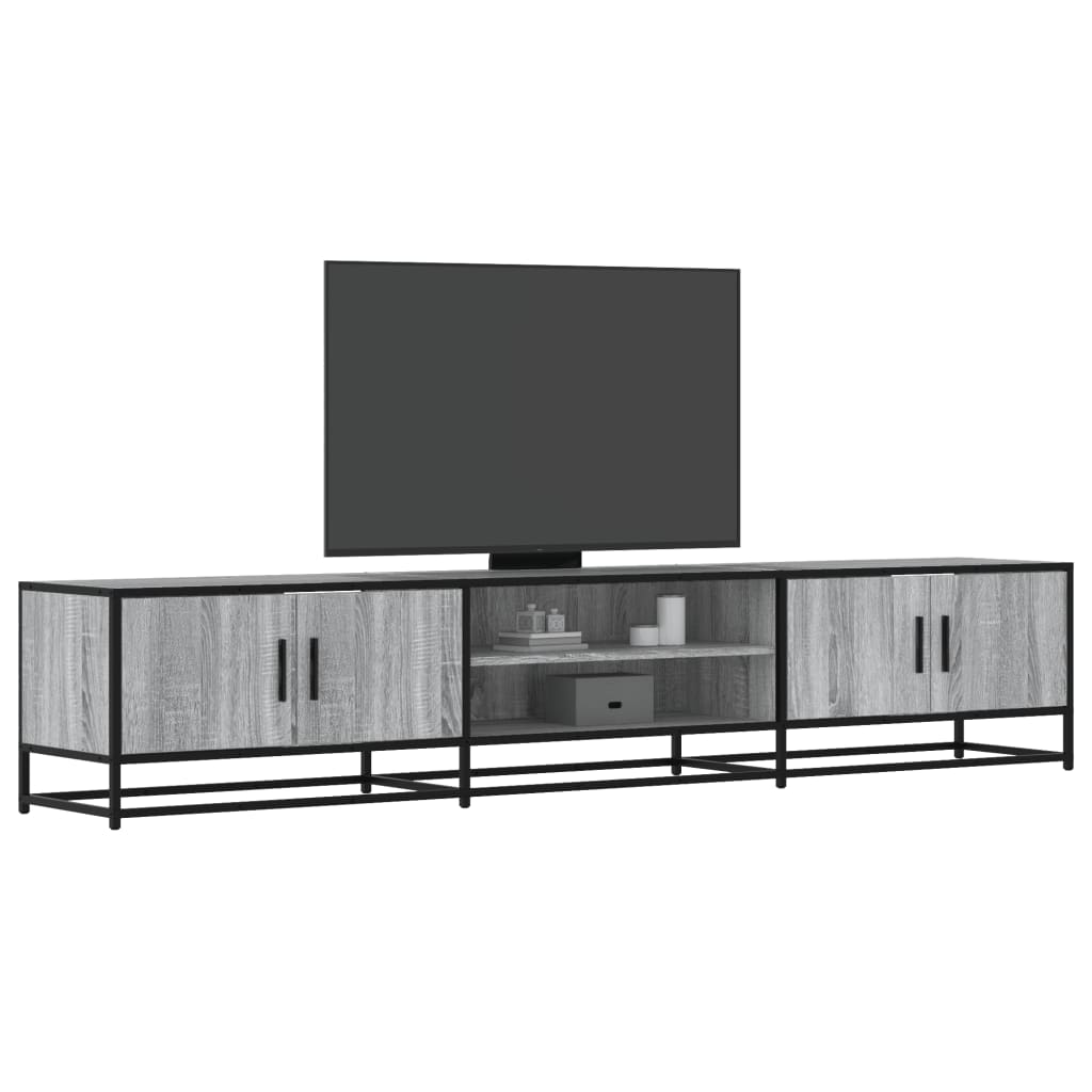 vidaXL Mueble para TV madera de ingeniería gris Sonoma 210x35x41 cm