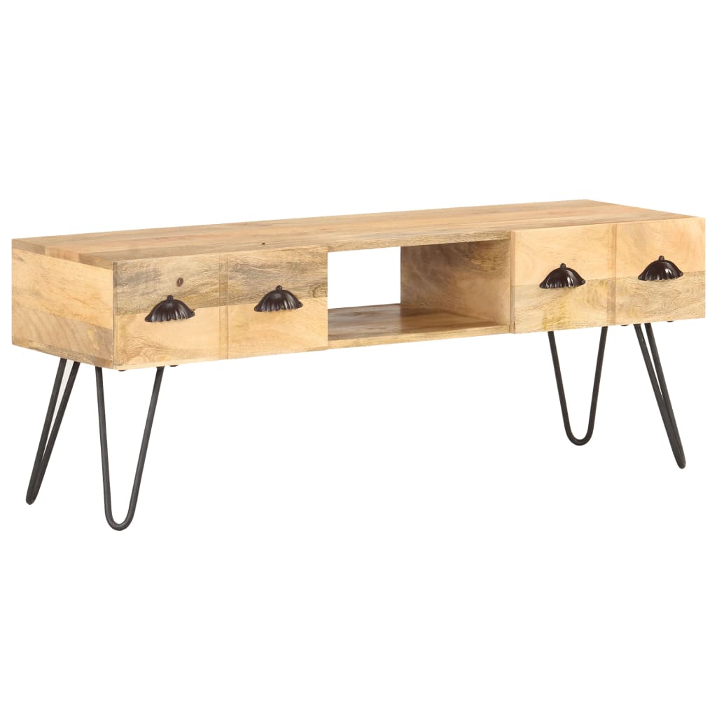 vidaXL Mueble para TV madera maciza de mango 120x35x45 cm