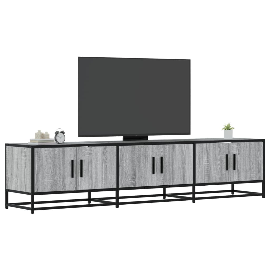 vidaXL Mueble para TV madera de ingeniería gris Sonoma 180x35x41 cm