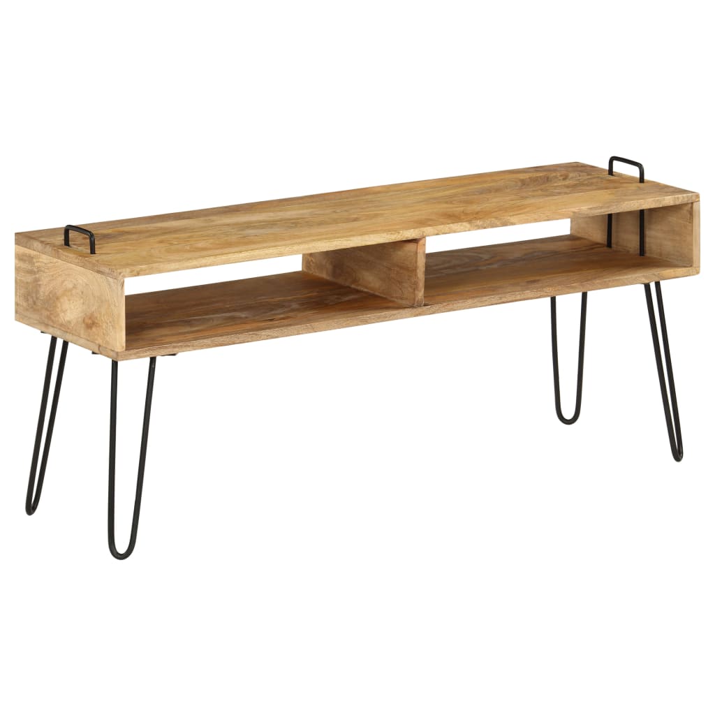 vidaXL Mueble para TV madera maciza de mango 110x35x45 cm