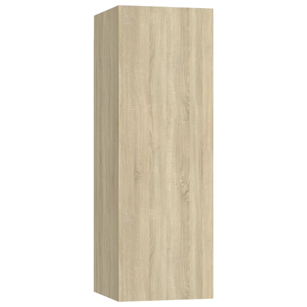 vidaXL Juego de muebles de salón 4 piezas roble Sonoma - Image 5