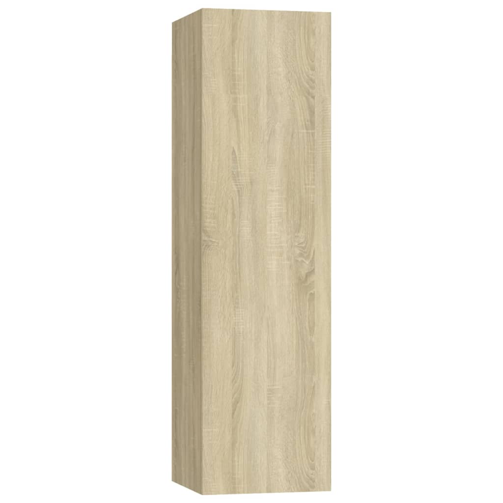 vidaXL Juego de muebles de salón 4 piezas roble Sonoma - Image 4
