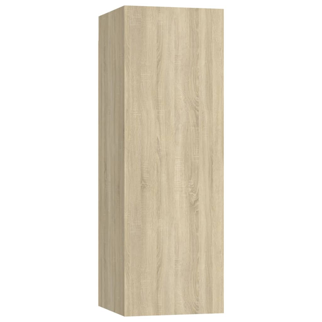 vidaXL Juego de muebles de salón 4 piezas roble Sonoma - Image 5