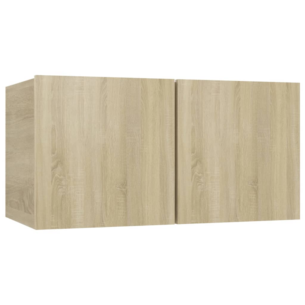 vidaXL Juego de muebles de salón 4 piezas roble Sonoma - Image 5