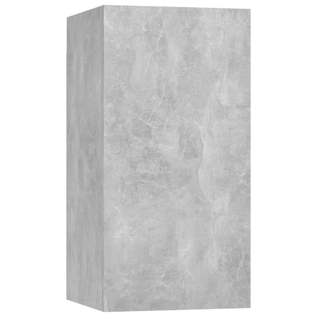 vidaXL Juego de muebles de salón 4 piezas gris hormigón - Image 5