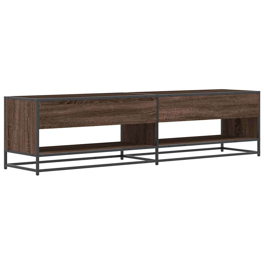 vidaXL Mueble de TV madera de ingeniería marrón roble 180,5x40x46 cm - Image 6