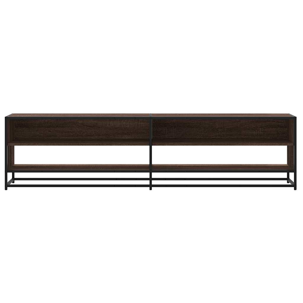 vidaXL Mueble de TV madera de ingeniería marrón roble 180,5x40x46 cm - Image 4
