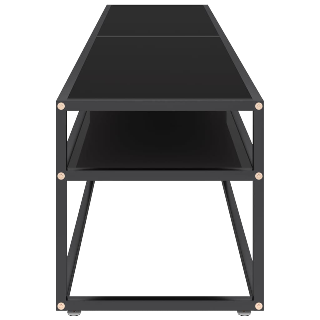 vidaXL Mueble para TV vidrio templado negro 180x40x40,5 cm - Image 4