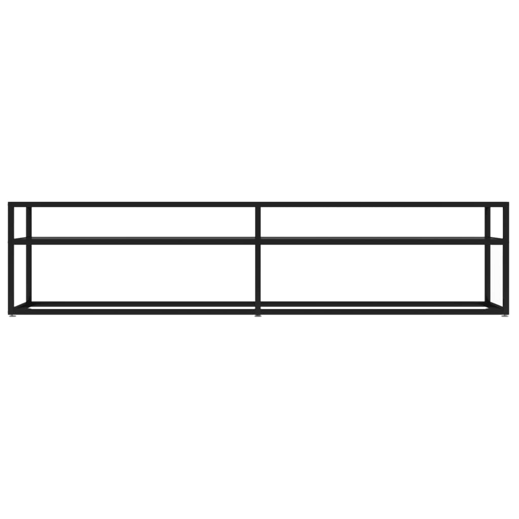 vidaXL Mueble para TV vidrio templado negro 180x40x40,5 cm - Image 3