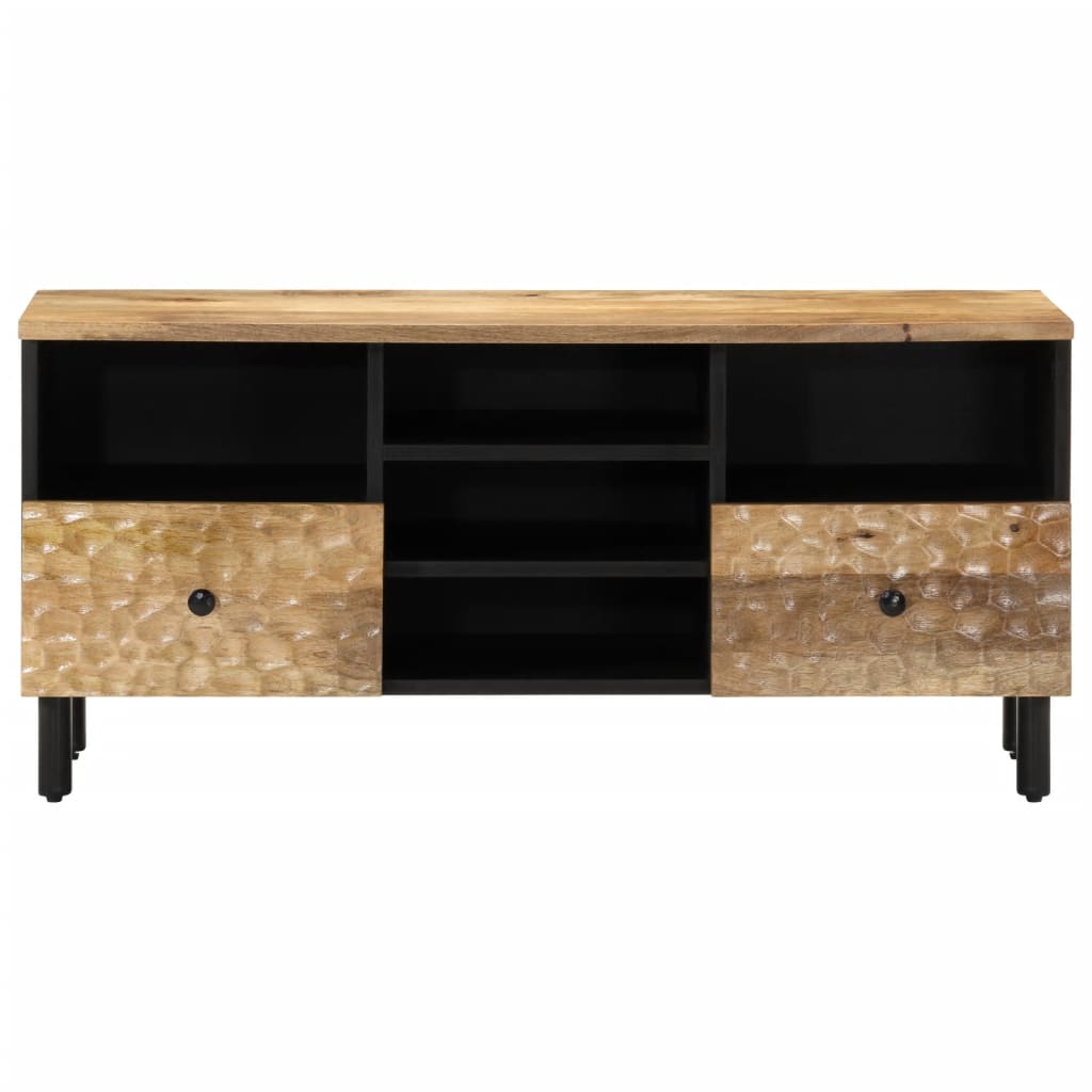 vidaXL Mueble de TV madera maciza de mango 100x33x46 cm - Image 3