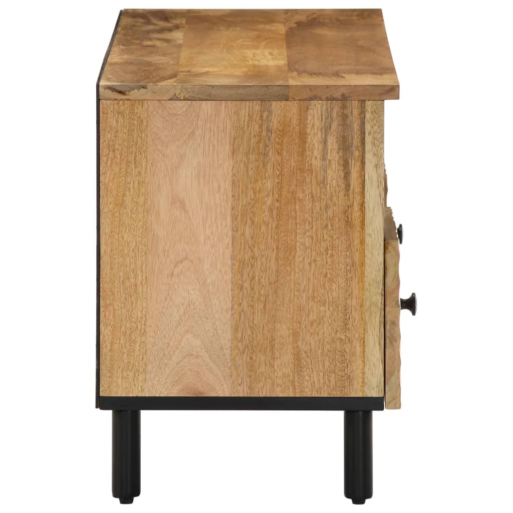 vidaXL Mueble de TV madera maciza de mango 100x33x46 cm - Image 4