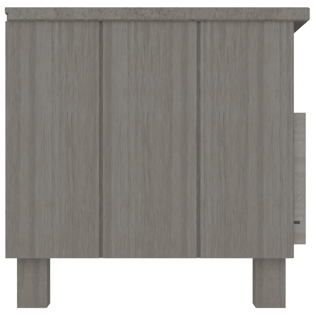 vidaXL Mueble de TV HAMAR madera maciza pino gris claro 106x40x40 cm - Image 4