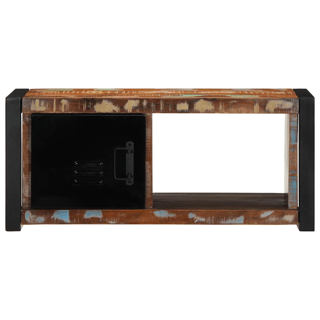 vidaXL Mueble para la TV 80x30x35 madera maciza reciclada - Image 3