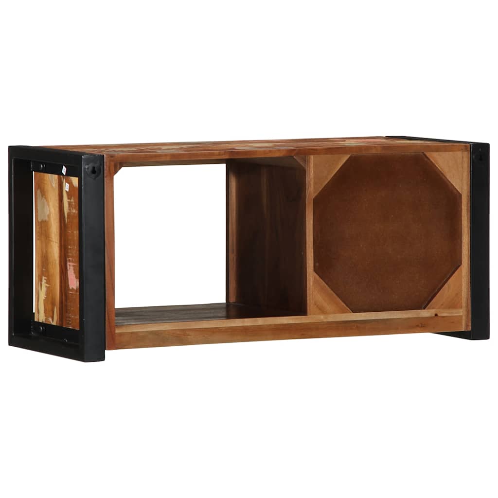vidaXL Mueble para la TV 80x30x35 madera maciza reciclada - Image 5