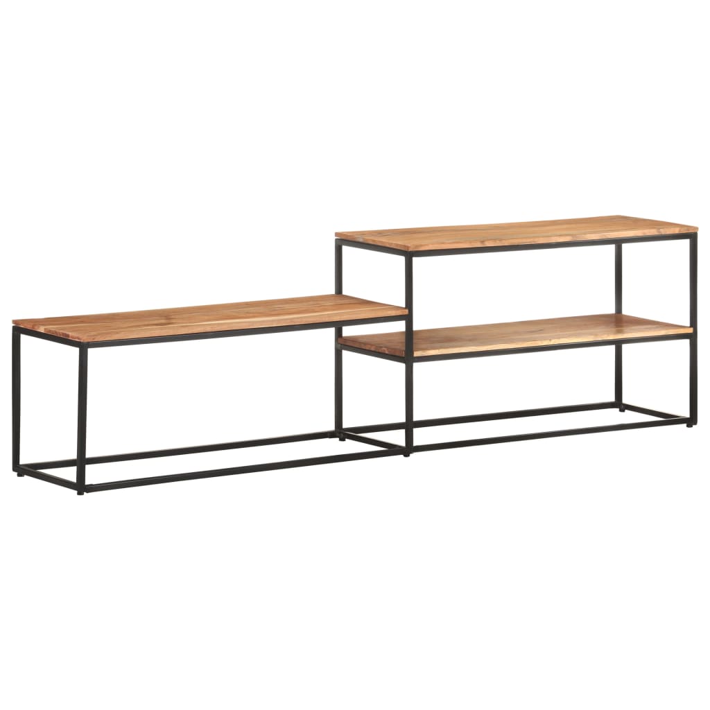 vidaXL Mueble de TV de madera maciza de acacia 180x30x50 cm
