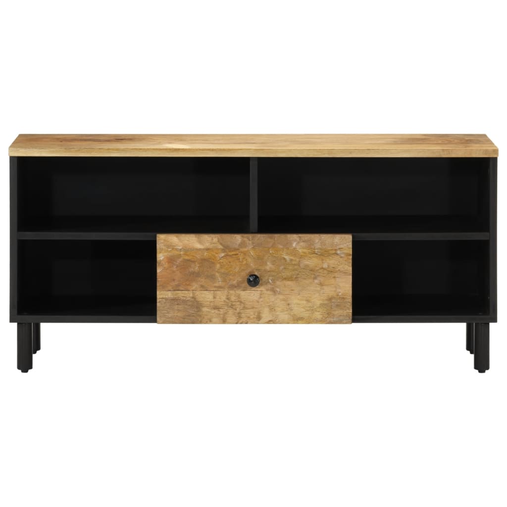 vidaXL Mueble de TV madera maciza de mango 100x33x46 cm - Image 3
