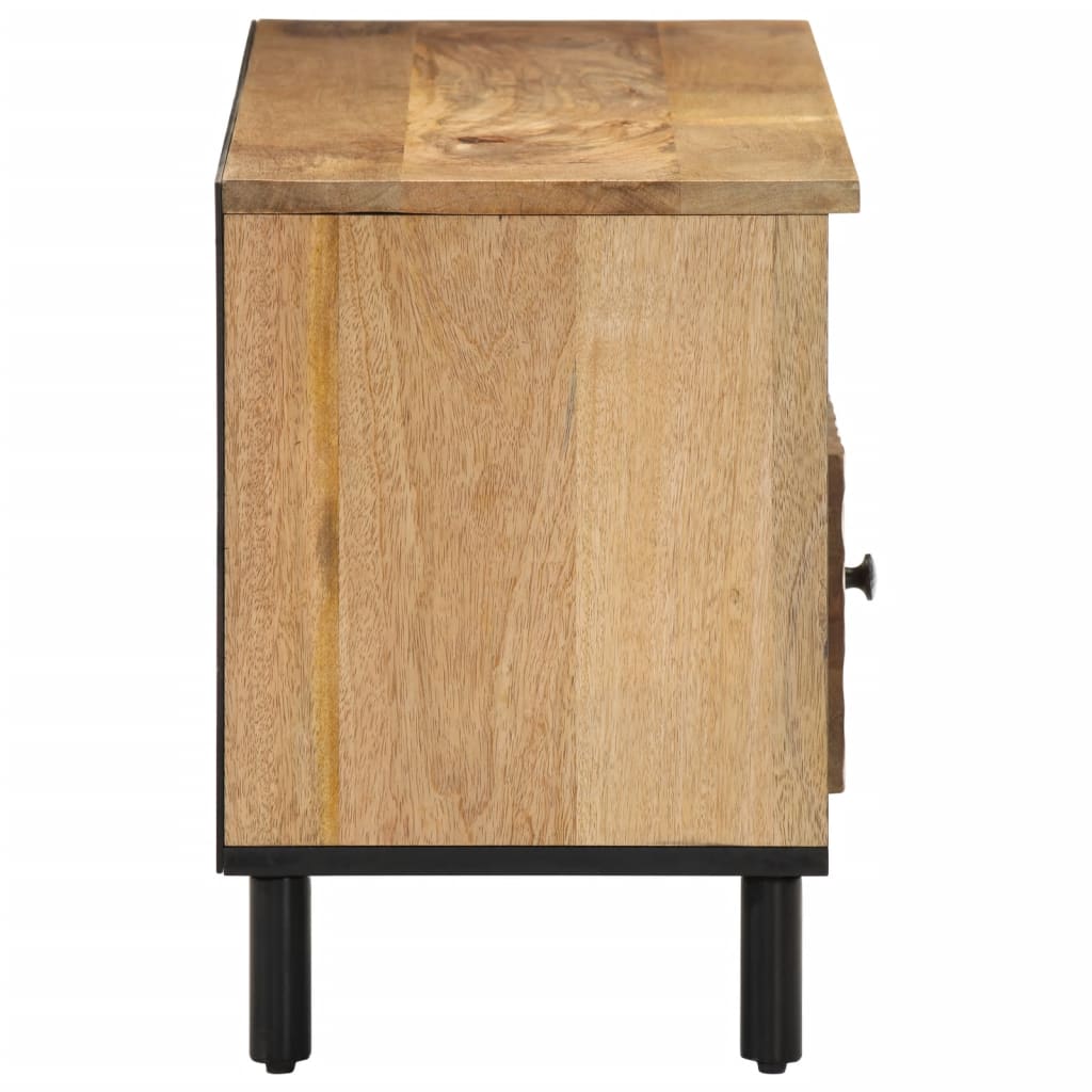 vidaXL Mueble de TV madera maciza de mango 100x33x46 cm - Image 4