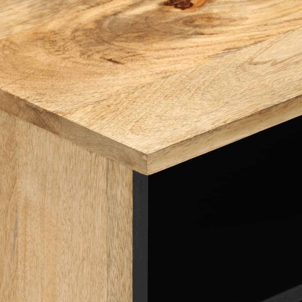 vidaXL Mueble de TV madera maciza de mango 100x33x46 cm - Image 6