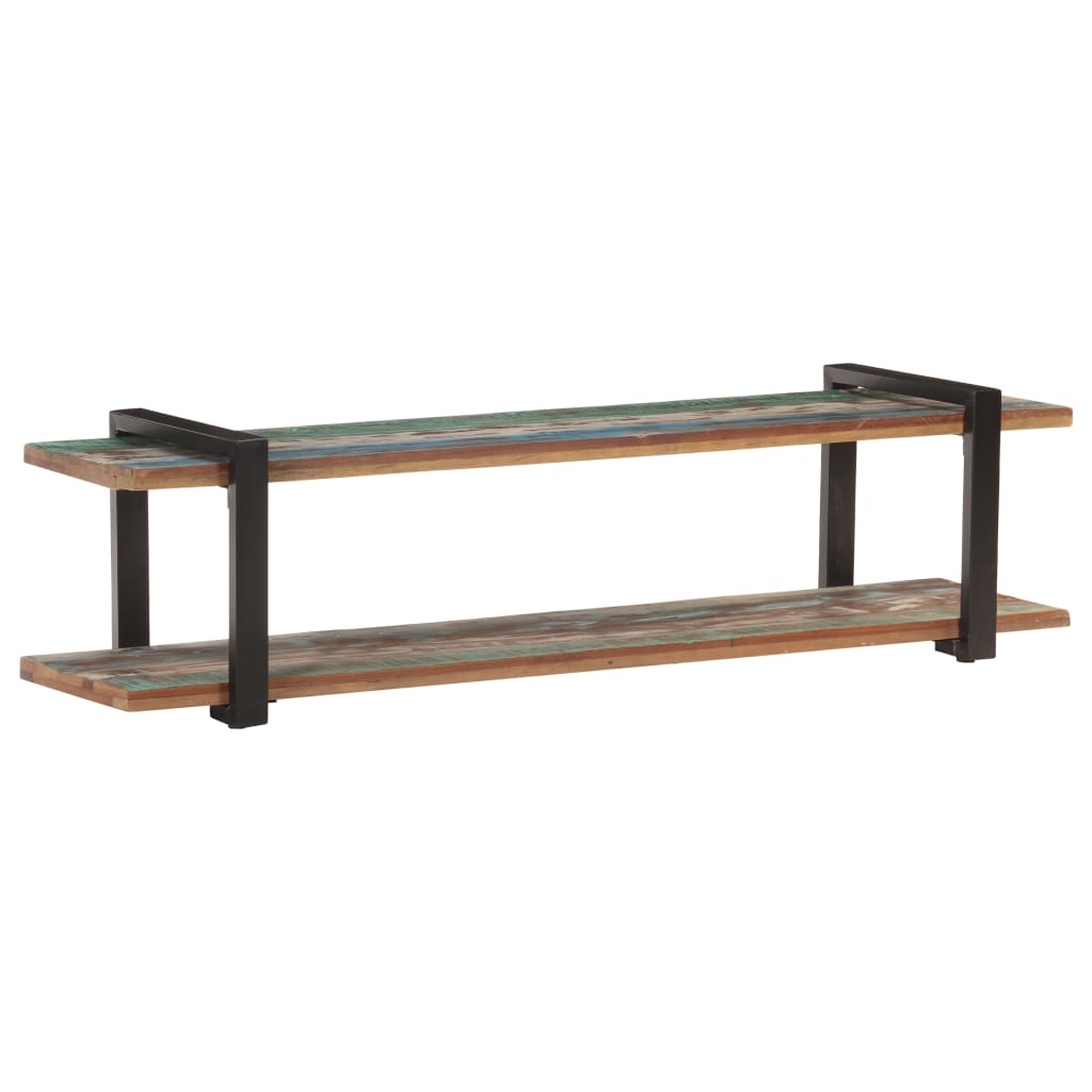 vidaXL Mueble para TV madera maciza reciclada 160x40x40 cm