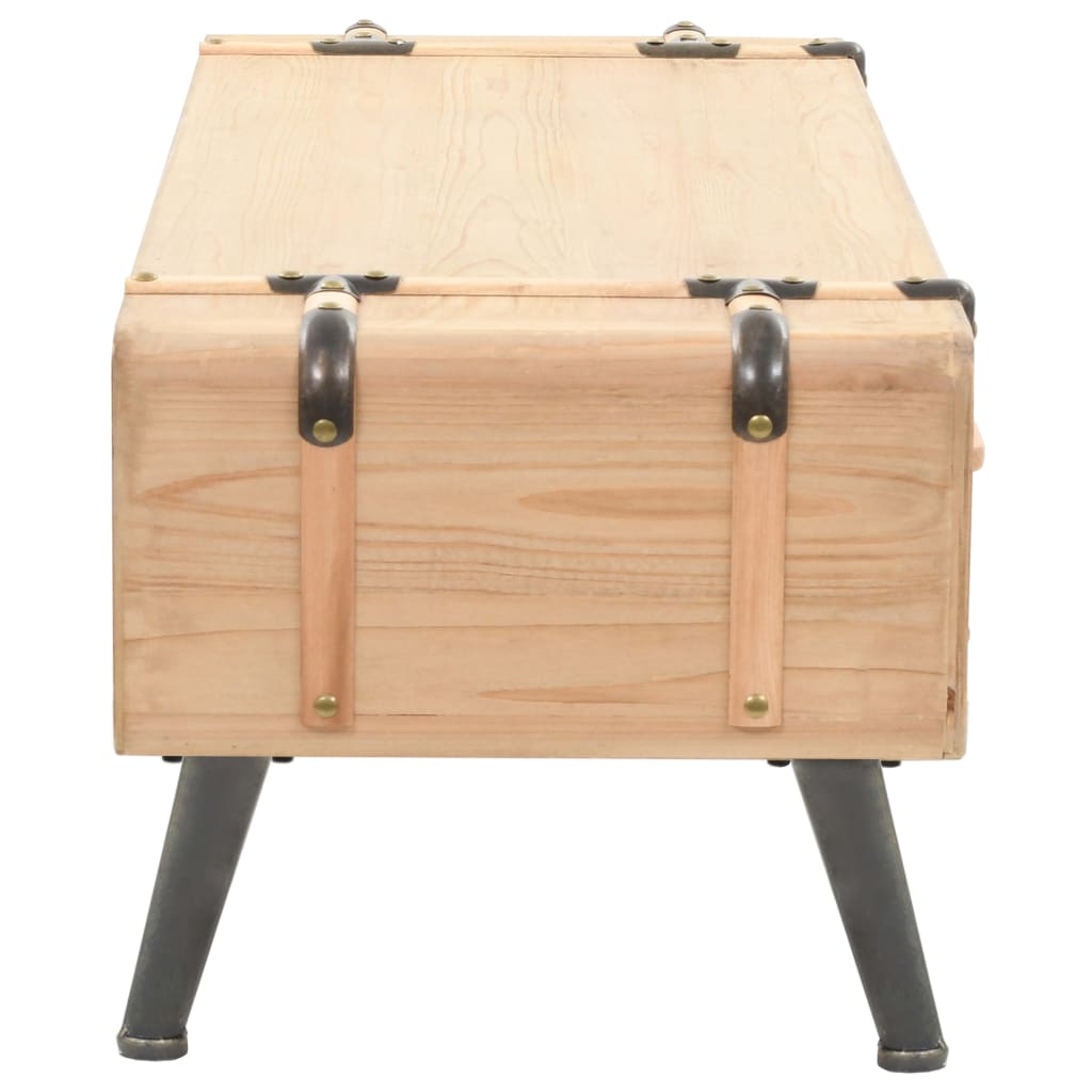 vidaXL Mueble para TV madera maciza de abeto 120x33x35 cm - Image 5