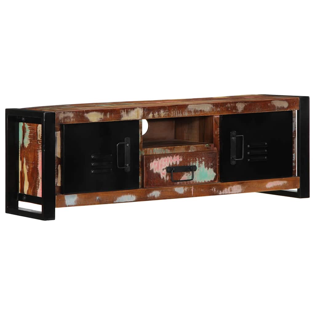 vidaXL Mueble para la TV 100x30x35 madera maciza reciclada