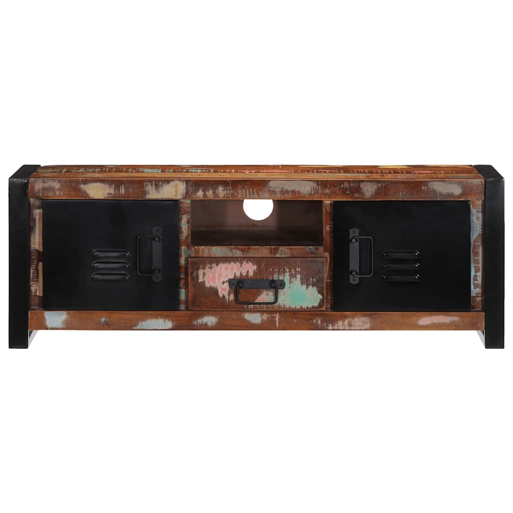 vidaXL Mueble para la TV 100x30x35 madera maciza reciclada - Image 3
