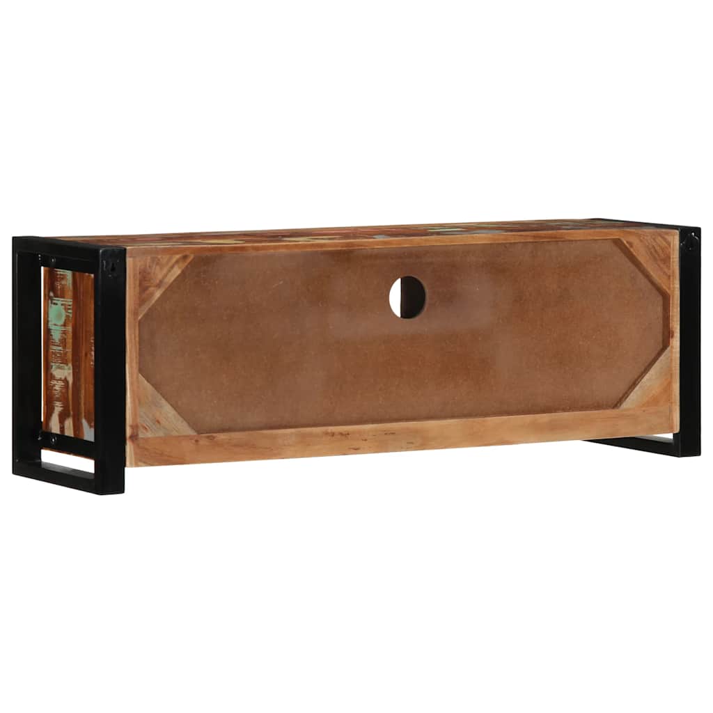 vidaXL Mueble para la TV 100x30x35 madera maciza reciclada - Image 5