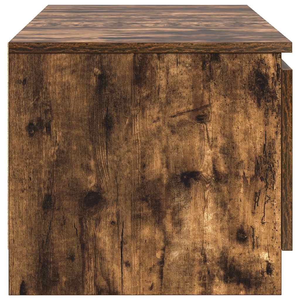 vidaXL Mueble para TV madera contrachapada roble ahumado 140x40x35,5cm - Image 6