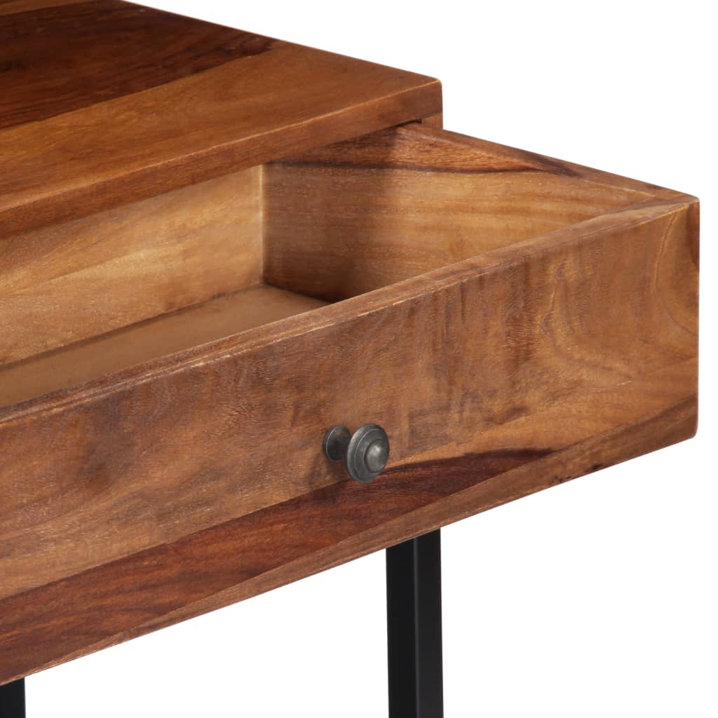 vidaXL Mueble para TV madera maciza de acacia 160x30x45 cm - Image 5