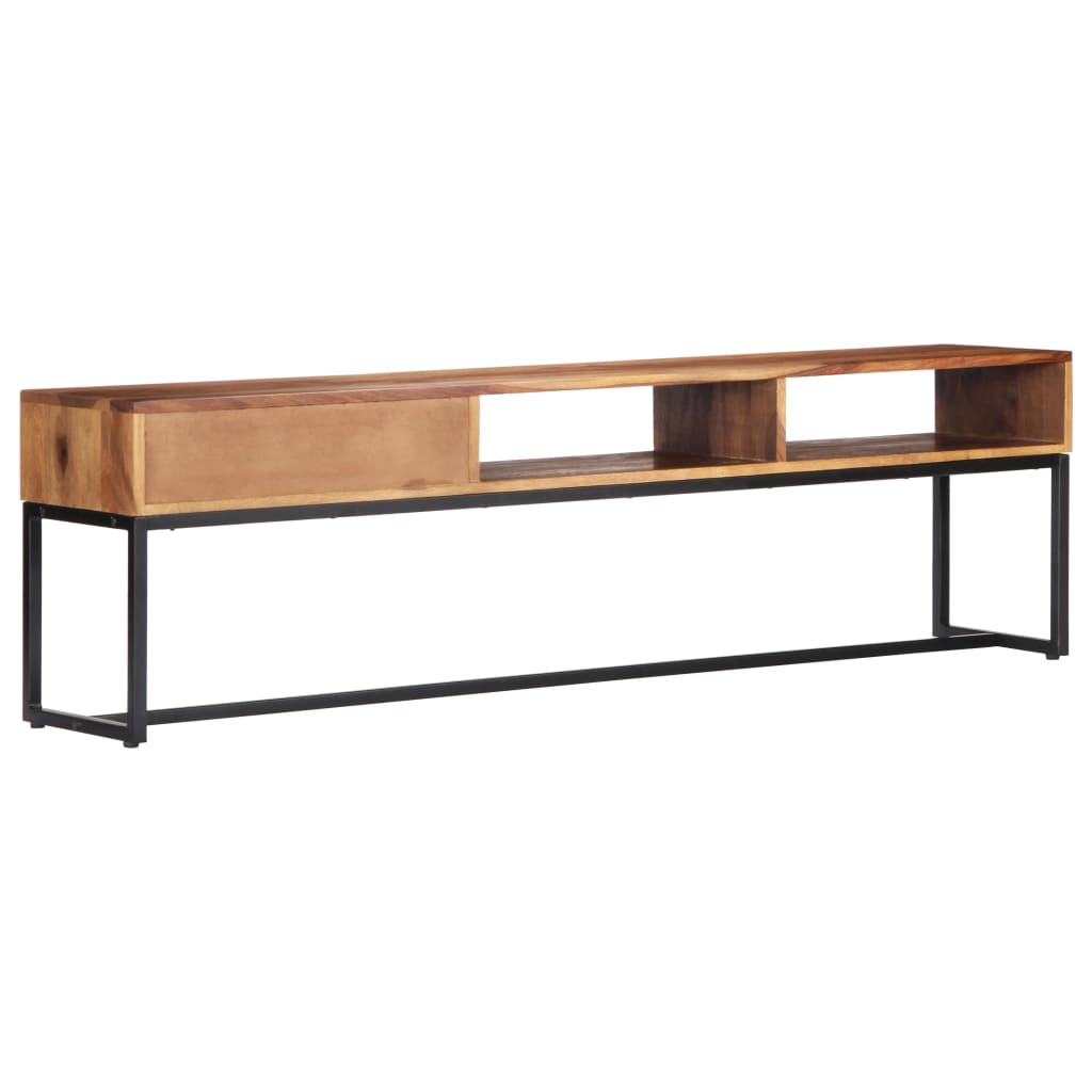 vidaXL Mueble para TV madera maciza de acacia 160x30x45 cm - Image 3