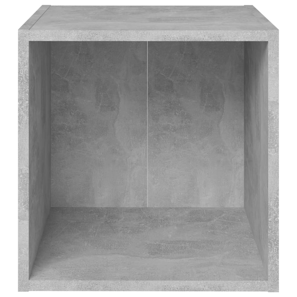 vidaXL Mueble de TV 2uds madera contrachapada gris hormigón 37x35x37cm - Image 4