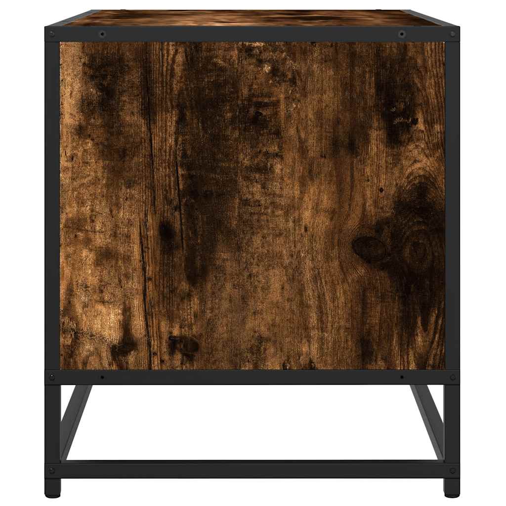 vidaXL Mueble de TV madera de ingeniería roble ahumado 270x40x46 cm - Image 5