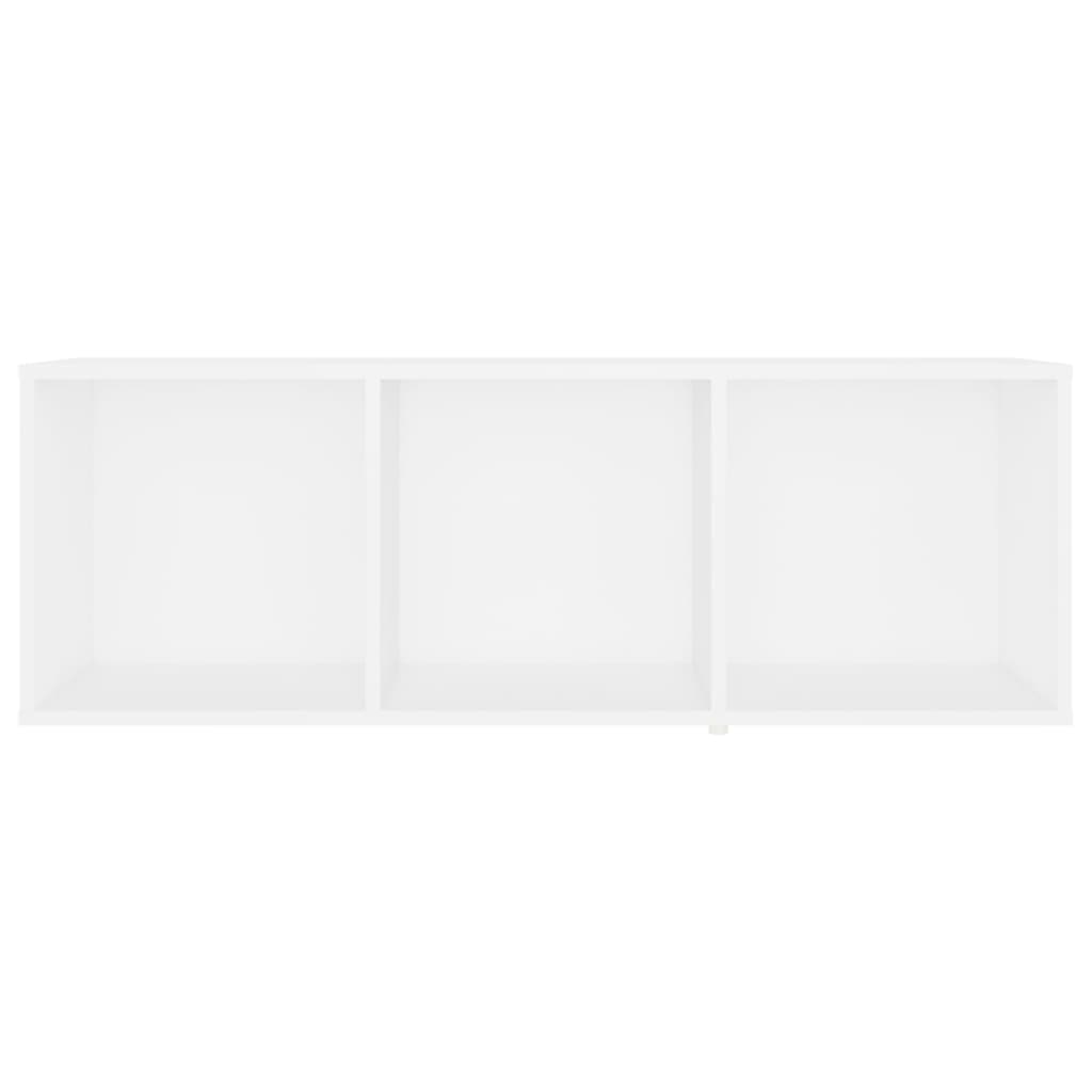 vidaXL Mueble de TV madera contrachapada blanco 107x35x37 cm - Image 5