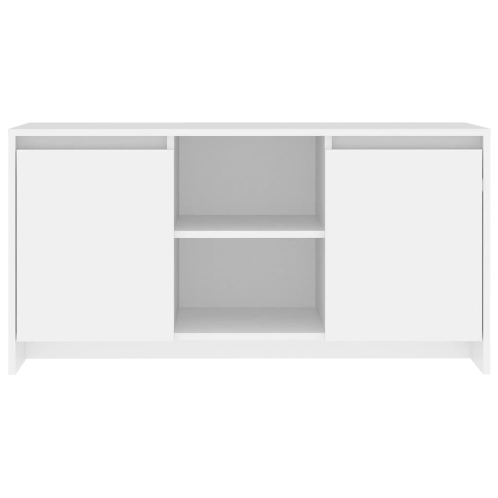 vidaXL Mueble para TV madera contrachapada blanco 102x37,5x52,5 cm - Image 3