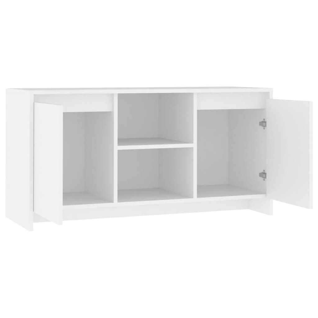 vidaXL Mueble para TV madera contrachapada blanco 102x37,5x52,5 cm - Image 5
