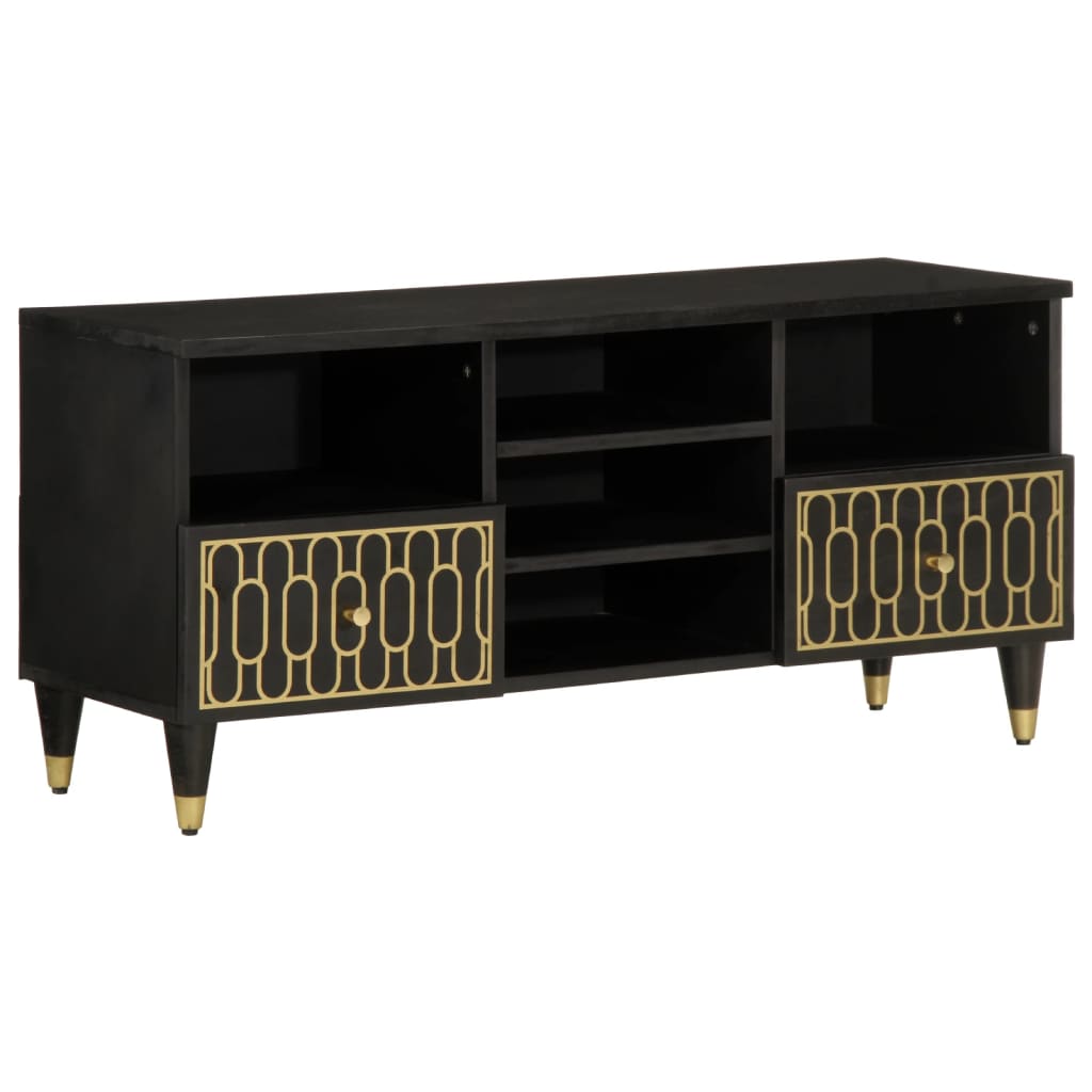 vidaXL Mueble de TV madera maciza de mango 100x33x46 cm