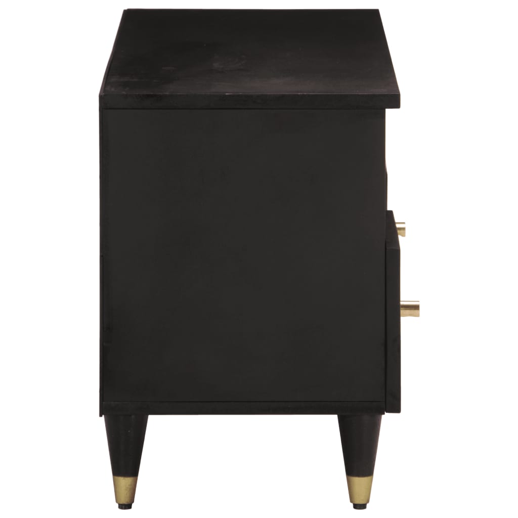 vidaXL Mueble de TV madera maciza de mango 100x33x46 cm - Image 4