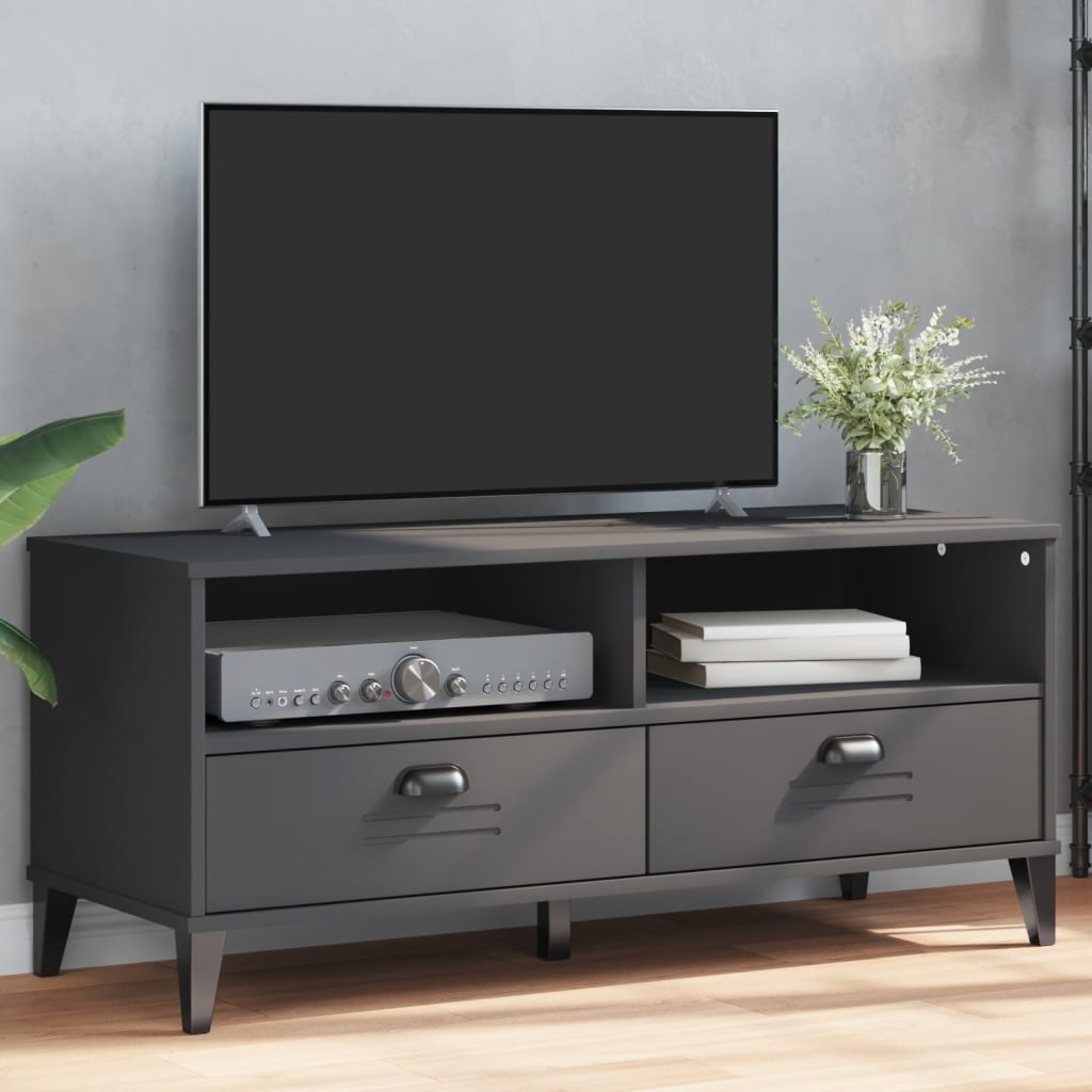 vidaXL Mueble para TV VIKEN madera de ingeniería gris antracita