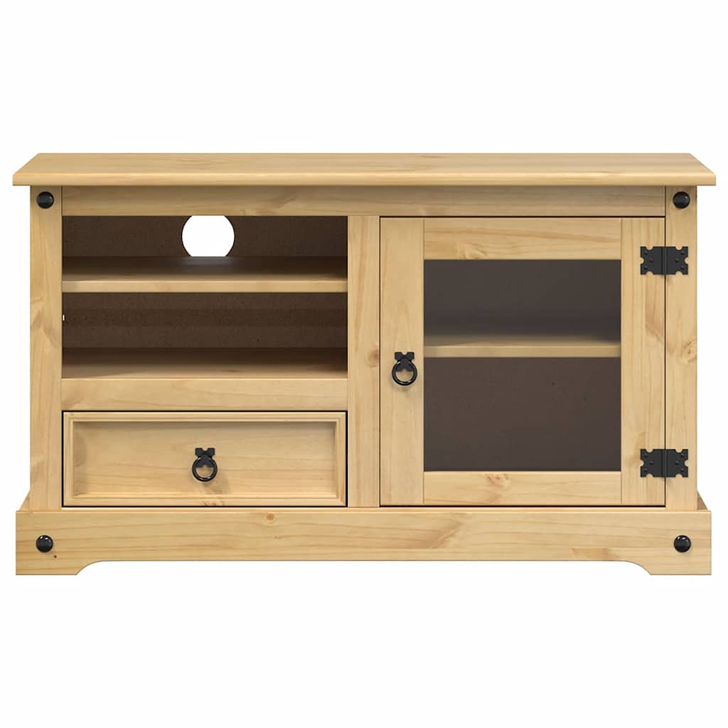 vidaXL Mueble de TV Corona madera maciza de pino 100x45x58 cm - Image 4