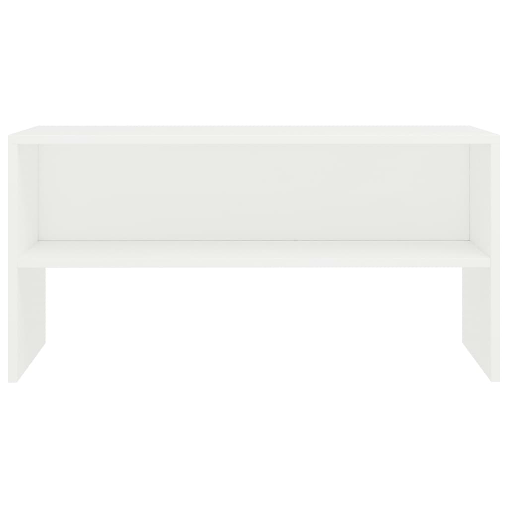 vidaXL Mueble para TV madera contrachapada blanco 80x40x40 cm - Image 4