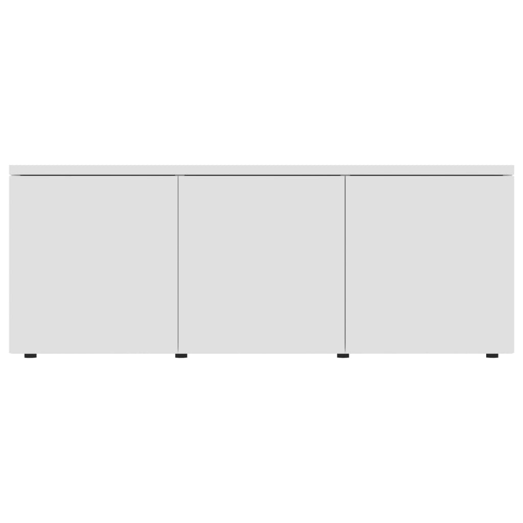 vidaXL Mueble para TV madera contrachapada blanco 80x34x30 cm - Image 6