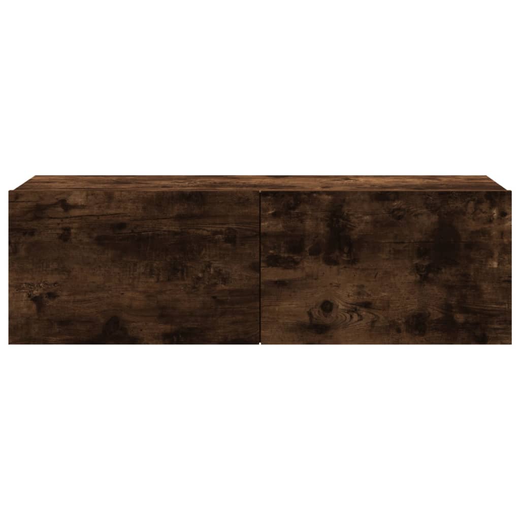 vidaXL Mueble de TV madera contrachapada roble ahumado 100x30x30 cm - Image 5
