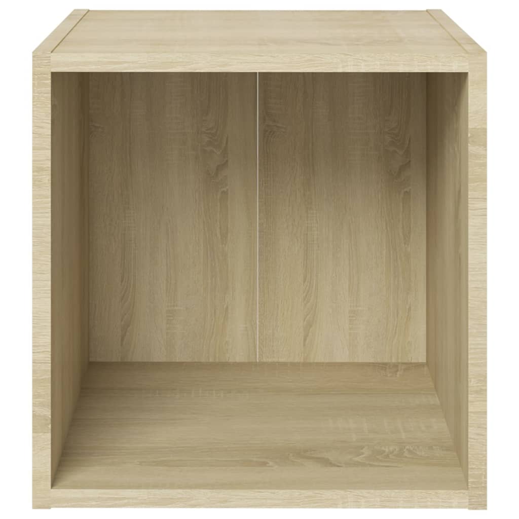 vidaXL Mueble para TV madera contrachapada roble Sonoma 37x35x37 cm - Image 3
