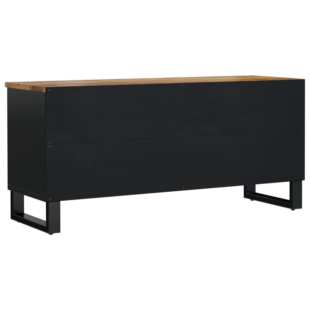 vidaXL Mueble de TV madera mango y madera contrachapada 100x33x46 cm - Image 5