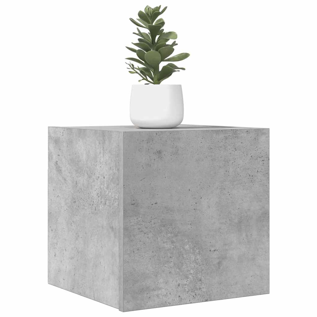 vidaXL Mueble de salón de pared gris hormigón 30,5x30x30 cm