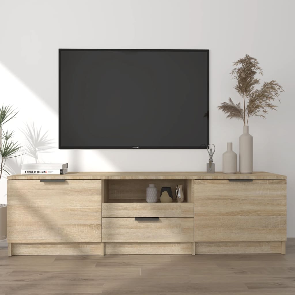 vidaXL Mueble de TV roble Sonoma 140x35x40 cm madera de ingeniería