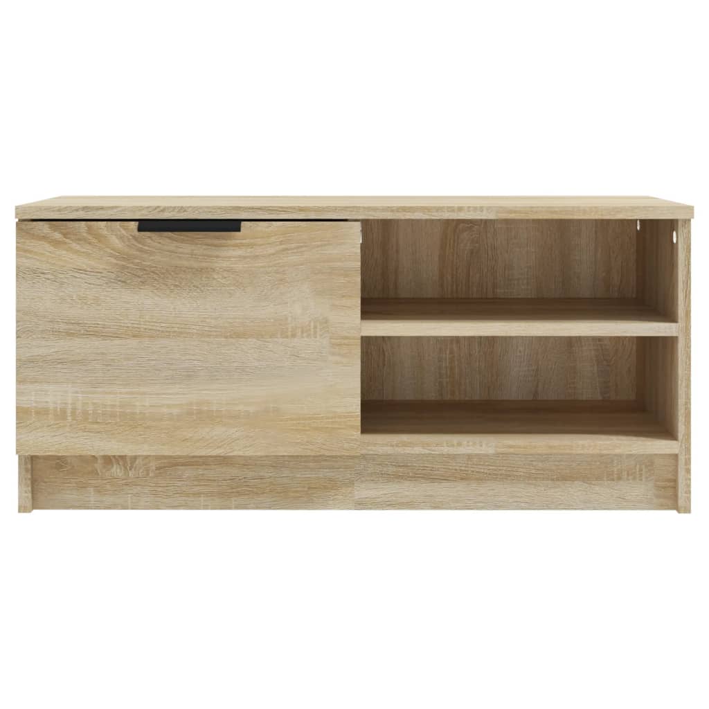 vidaXL Mueble de TV madera contrachapada roble Sonoma 80x35x36,5 cm - Image 5