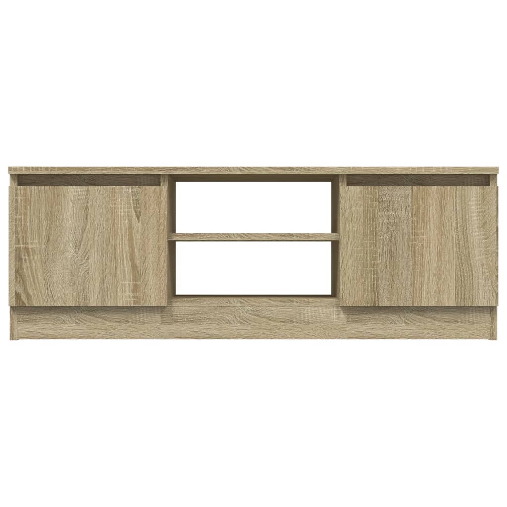 vidaXL Mueble de TV con puerta roble Sonoma 102x30x36 cm - Image 5