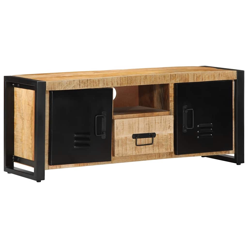 vidaXL Mueble de TV madera maciza de mango rugosa 100x30x40 cm